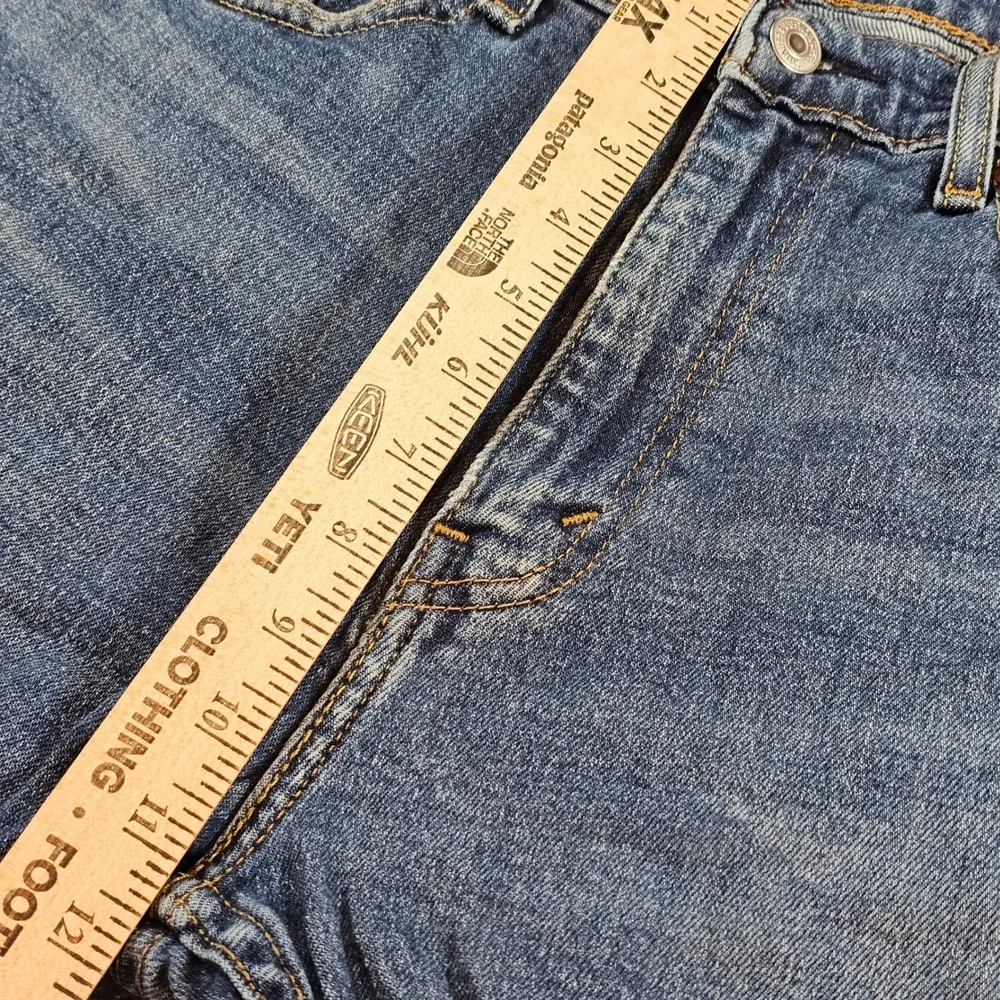 Levi's 505 Mens 34x29 (34x30 Tag) Regular Fit Straight Leg Blue Denim Jeans Work